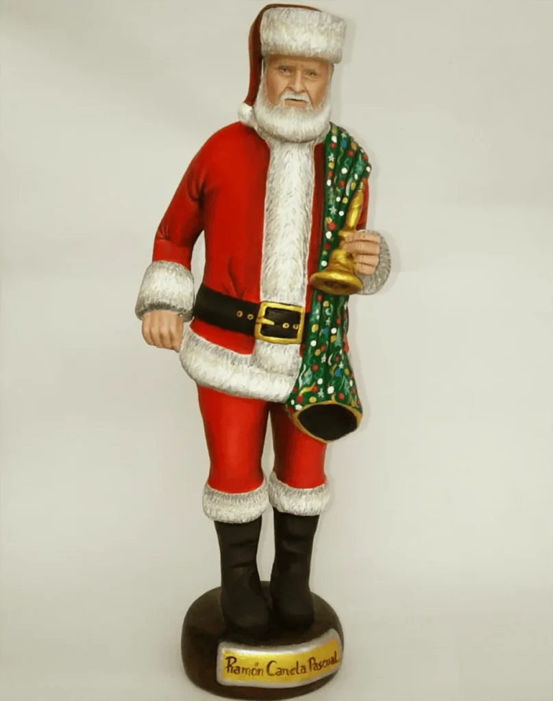 Escultura 3D artesanal de El Canela Papá Noel