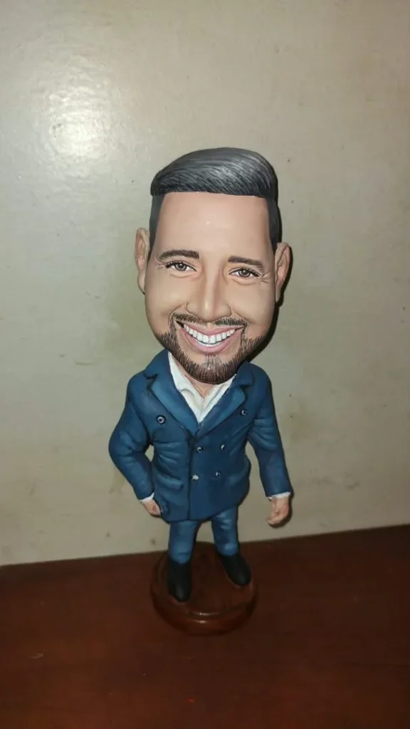 Caricatura personalizada en 3D Carlos Valera Periodista reconocido de VTV